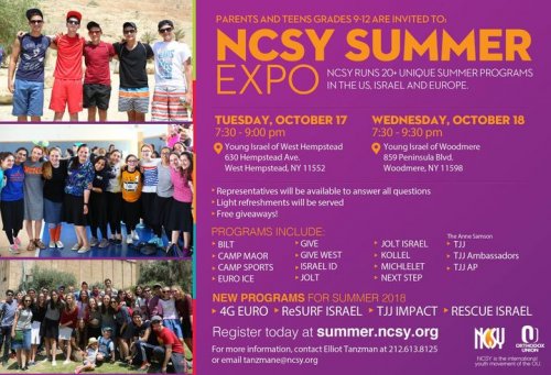 Photo post from New York NCSY.