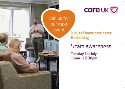 Carousel post from Jubilee House Care Home.