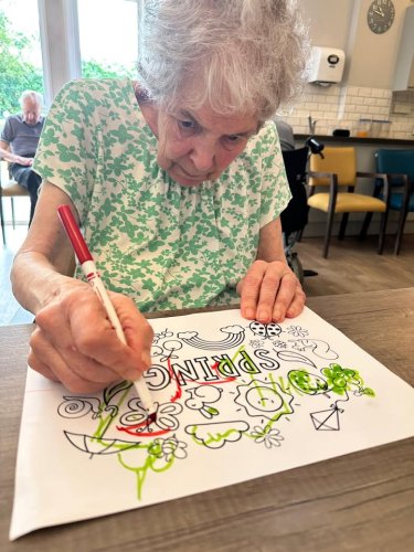 Carousel post from Manor Lodge care home.