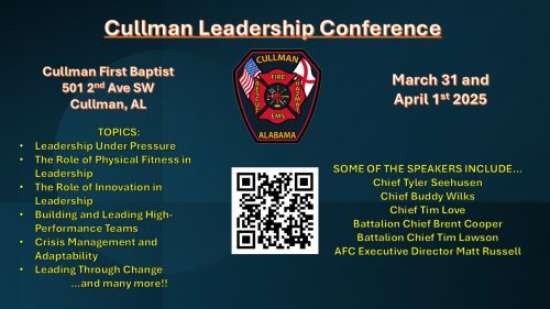 Photo post from Cullman Fire Rescue.