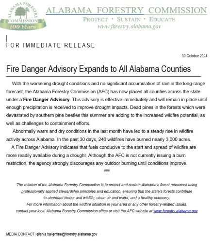 Photo post from Cullman Fire Rescue.