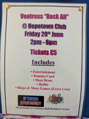 Photo post from Ventress Hall care home.