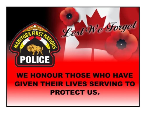 Photo post from Manitoba First Nations Police Service.