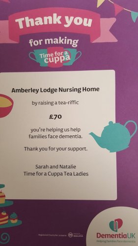 Photo post from Amberley Lodge Care Home.