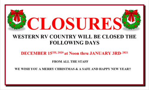 Photo post from Western RV Country.