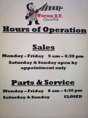 Photo post from Western RV Country.