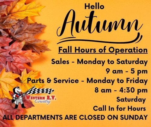 Photo post from Western RV Country.