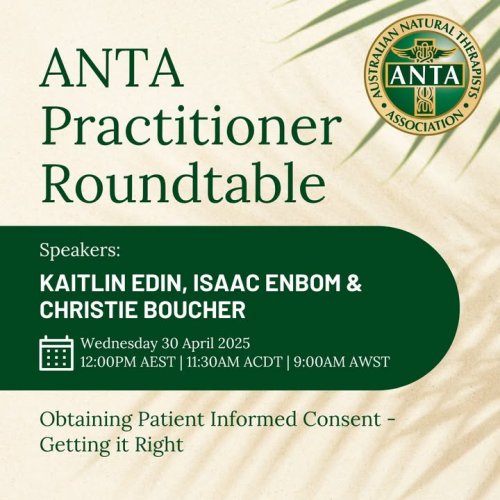 Photo post from Australian Natural Therapists Association.