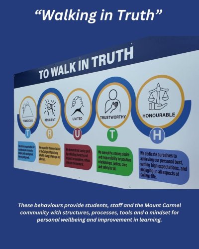 Photo post from Mount Carmel Catholic College, Varroville.