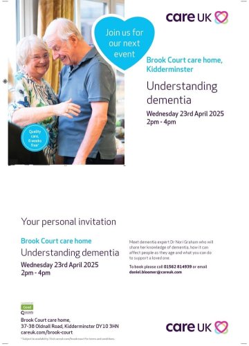Photo post from Brook Court Care Home.