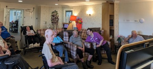 Carousel post from Brook Court Care Home.