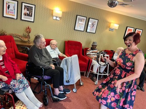 Carousel post from Sherwood Grange Care Home.