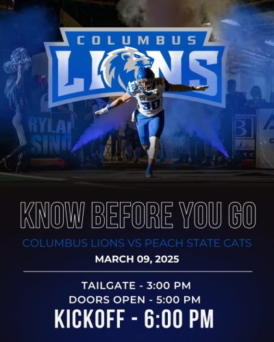 Carousel post from Columbus Civic Center.