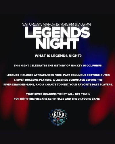 Carousel post from Columbus Civic Center.