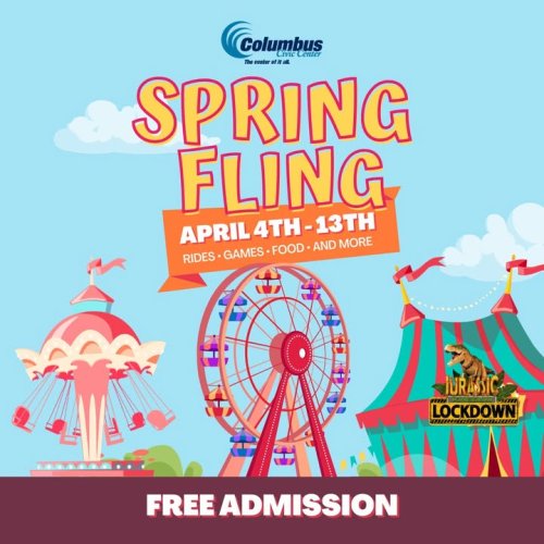 Carousel post from Columbus Civic Center.