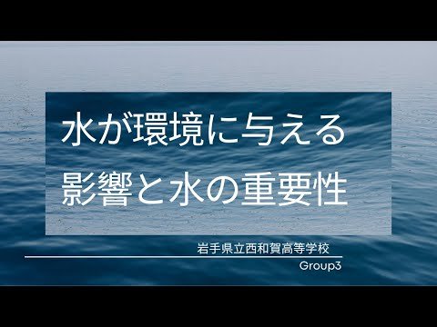 Video post from Youth Water Forum.
