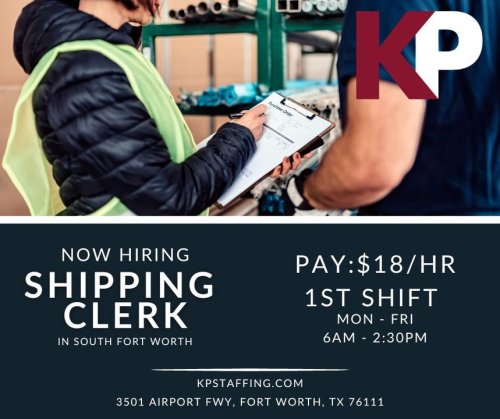 Photo post from KP Staffing Agency (Fort Worth Branch).