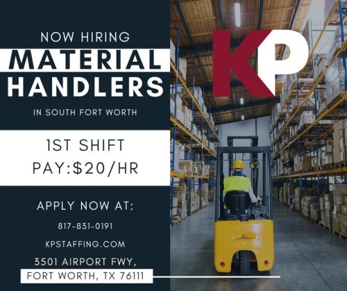 Photo post from KP Staffing Agency (Fort Worth Branch).