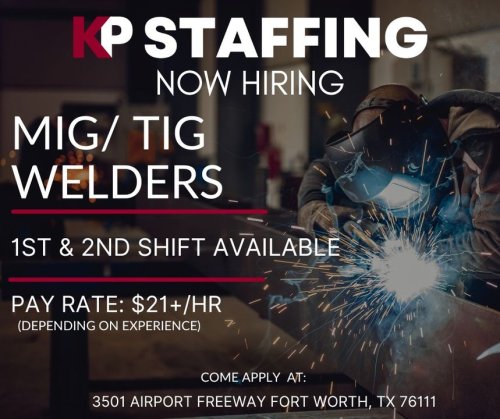 Photo post from KP Staffing Agency (Fort Worth Branch).