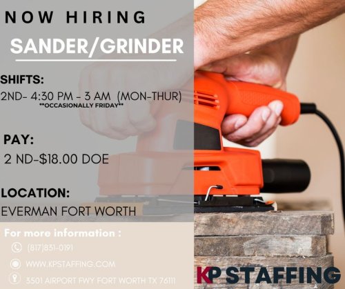 Photo post from KP Staffing Agency (Fort Worth Branch).