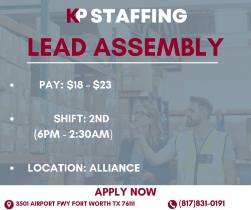 Photo post from KP Staffing Agency (Fort Worth Branch).