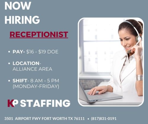 Photo post from KP Staffing Agency (Fort Worth Branch).