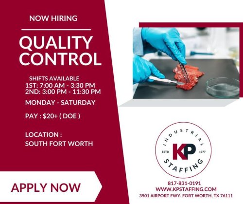 Photo post from KP Staffing Agency (Fort Worth Branch).