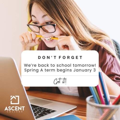 Photo post from Ascent College.