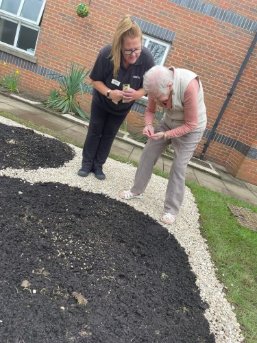 Carousel post from Hollins Park Care Home.