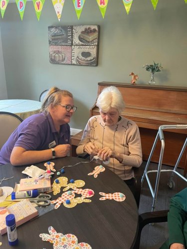 Carousel post from Hollins Park Care Home.