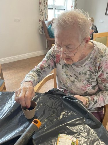 Carousel post from Hollins Park Care Home.