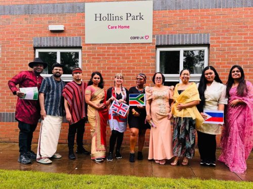 Carousel post from Hollins Park Care Home.