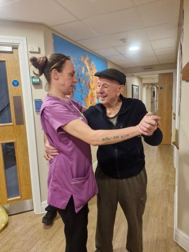 Carousel post from Hollins Park Care Home.