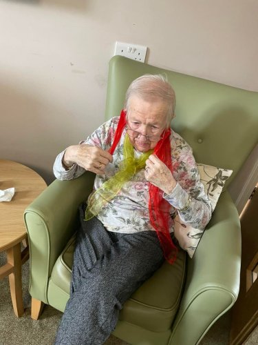 Carousel post from Hollins Park Care Home.
