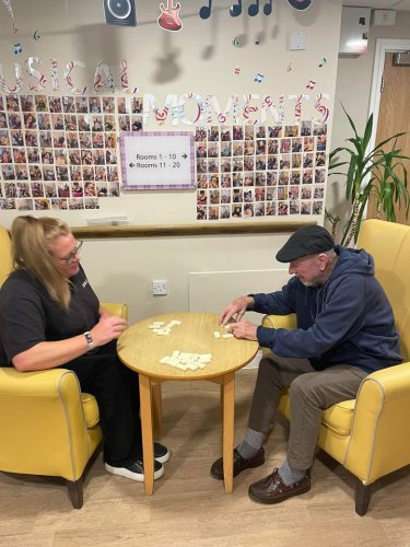 Carousel post from Hollins Park Care Home.