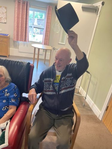Carousel post from Hollins Park Care Home.