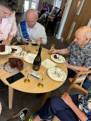 Carousel post from Hollins Park Care Home.