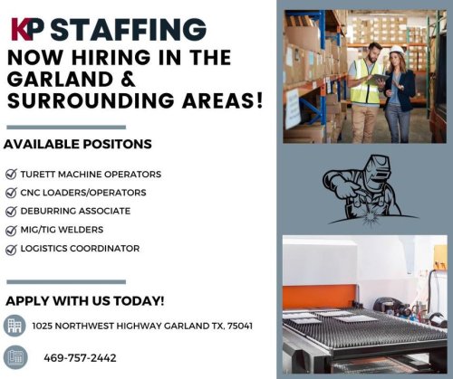Photo post from KP Staffing Agency (Garland Branch).