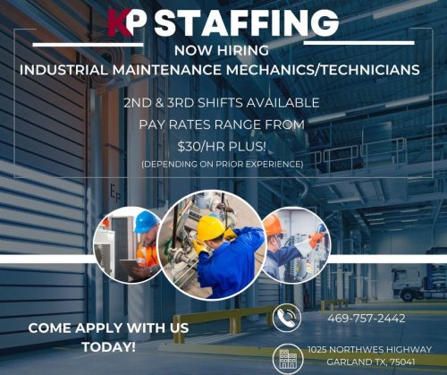 Photo post from KP Staffing Agency (Garland Branch).