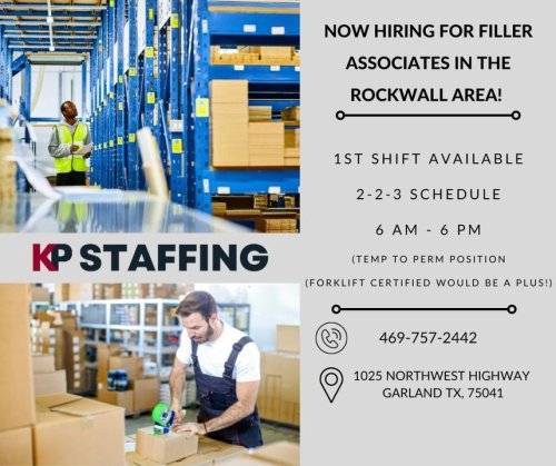 Photo post from KP Staffing Agency (Garland Branch).