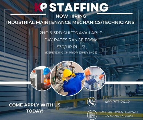 Photo post from KP Staffing Agency (Garland Branch).
