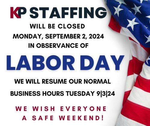 Photo post from KP Staffing Agency (Garland Branch).
