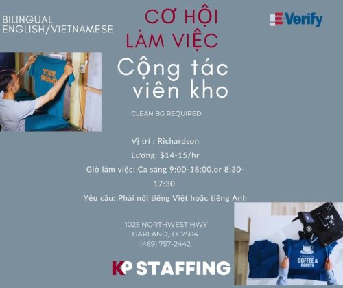Photo post from KP Staffing Agency (Garland Branch).