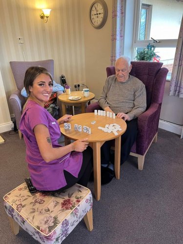 Carousel post from Grangewood Care Home.