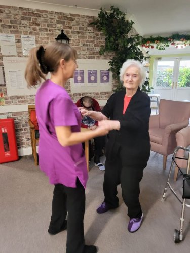 Carousel post from Grangewood Care Home.