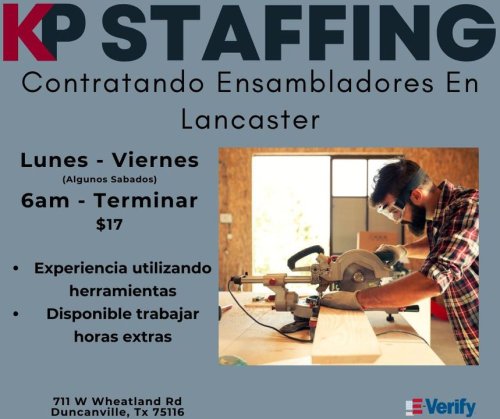 Photo post from KP Staffing Agency (Duncanville Branch).