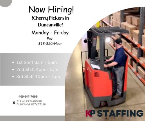 Photo post from KP Staffing Agency (Duncanville Branch).