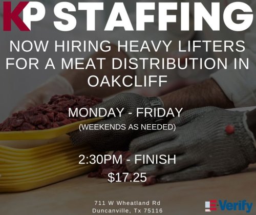 Photo post from KP Staffing Agency (Duncanville Branch).