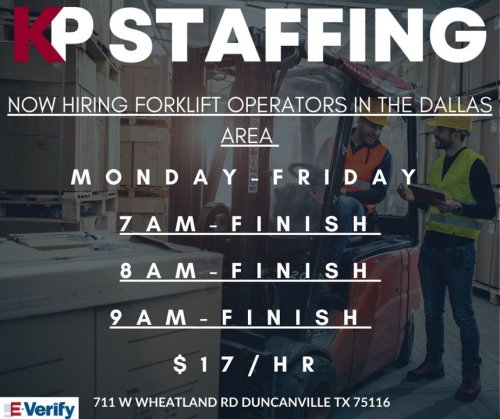 Photo post from KP Staffing Agency (Duncanville Branch).