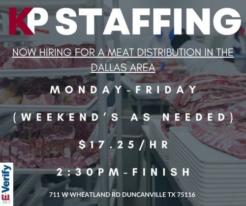 Photo post from KP Staffing Agency (Duncanville Branch).